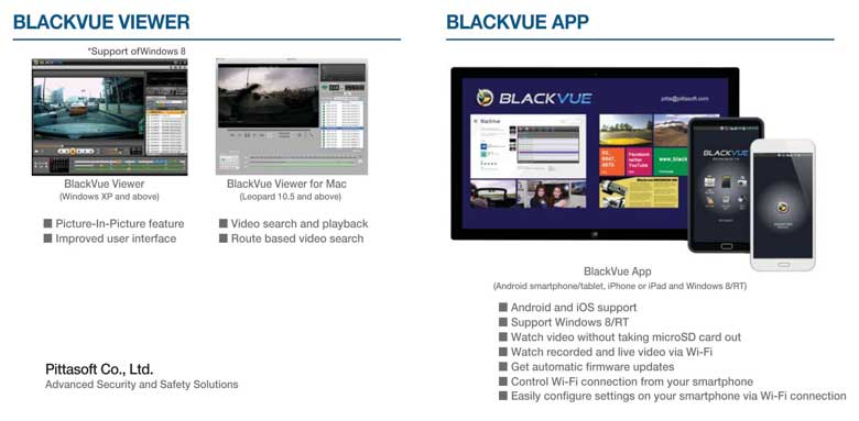 BlackVue desktop and mobile apps photo