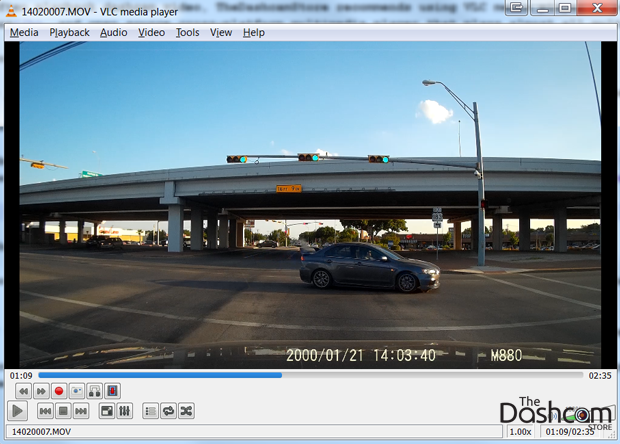 VLC dashcam video