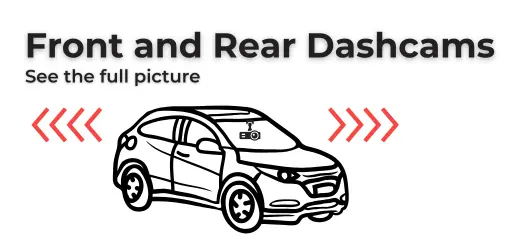 Front + Rear Dash Cam Graphic