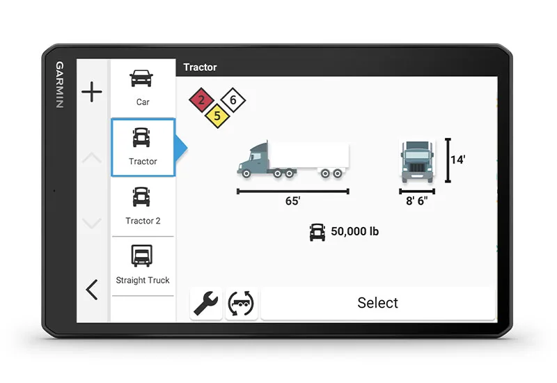 Garmin Dezl OTR Trucking Gps Nav | Custom Truck Routing