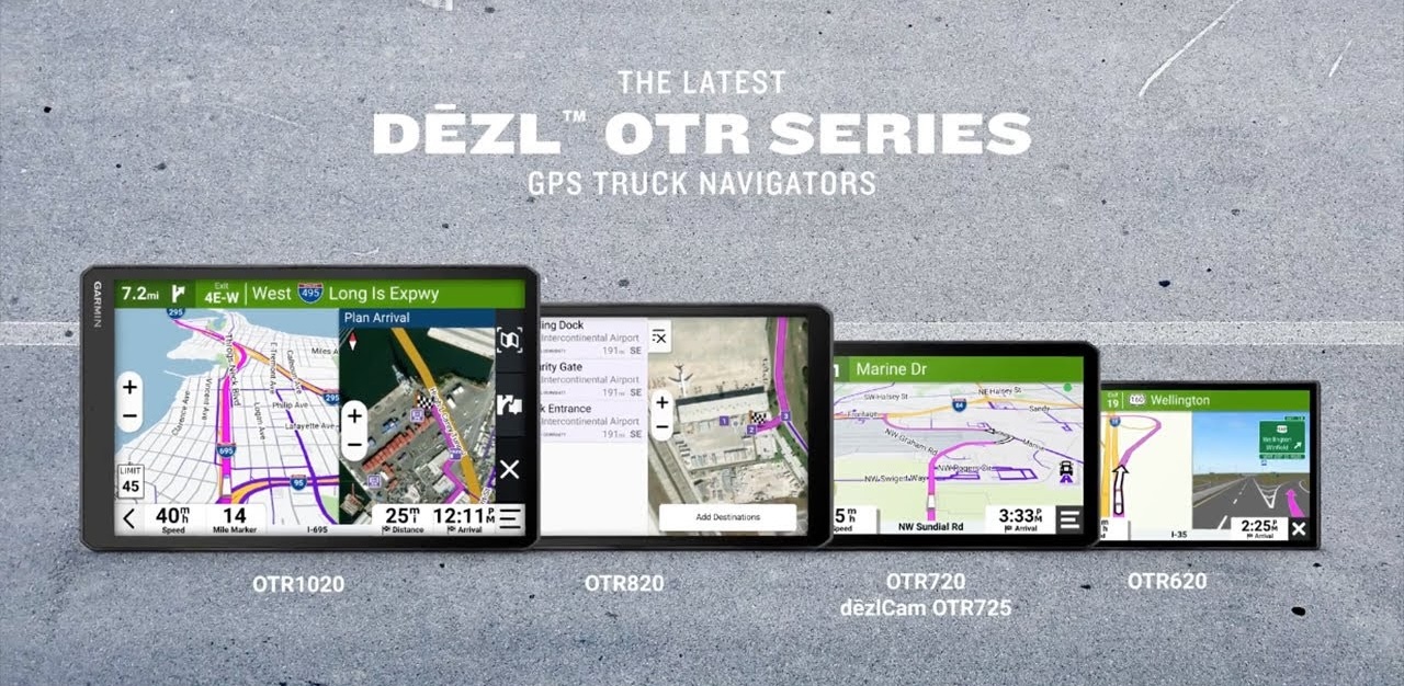 Garmin Dezl OTR 620/720/820/1020 Trucking GPS Nav Main Banner