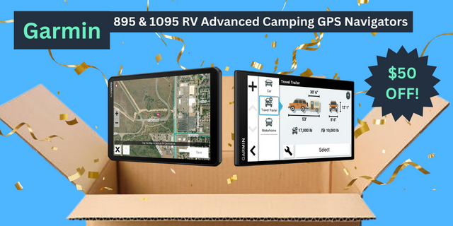 Garmin RV 895 & 1095 Advanced Camping GPS Navigators Prime Day Deal 2023