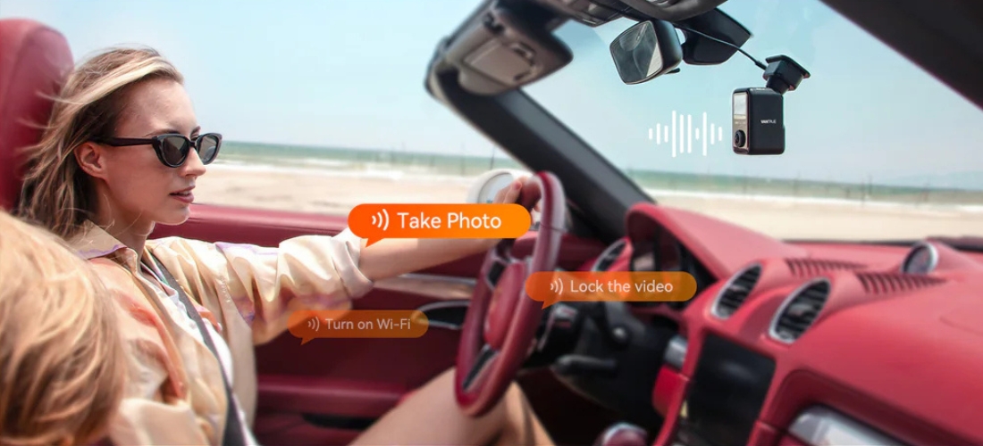 Vantrue E360 Dash Cam | Intelligent Voice Control