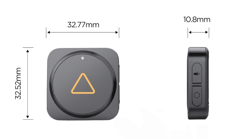 VIOFO BTR200 Bluetooth Button | Dimensions