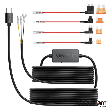 Vantrue Direct-Wire Hardwire Kit for Professional Installation and/or Parking Mode | Fits Vantrue N4 3-Channel Dashcam